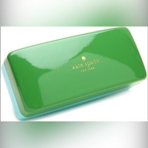 Kate Spade Glossy Green Glasses Case